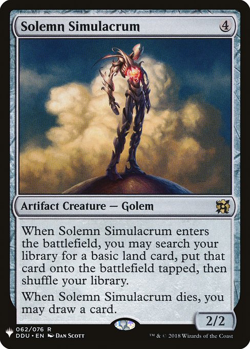 Solemn Simulacrum (DDU-62) [The List]