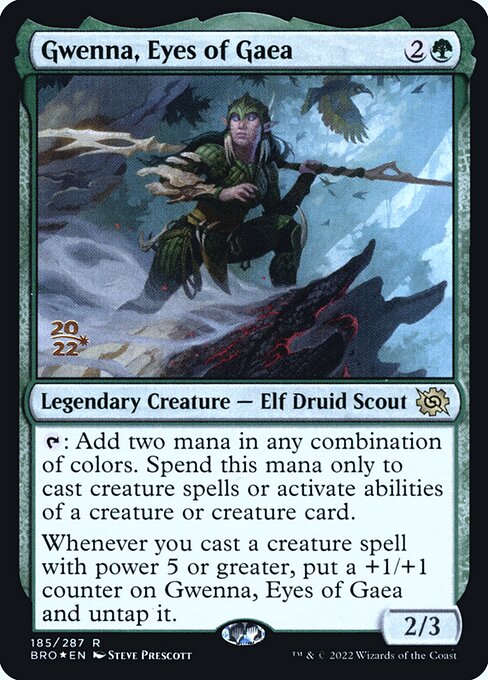 Gwenna, Eyes of Gaea (185s) [The Brothers' War Promos]