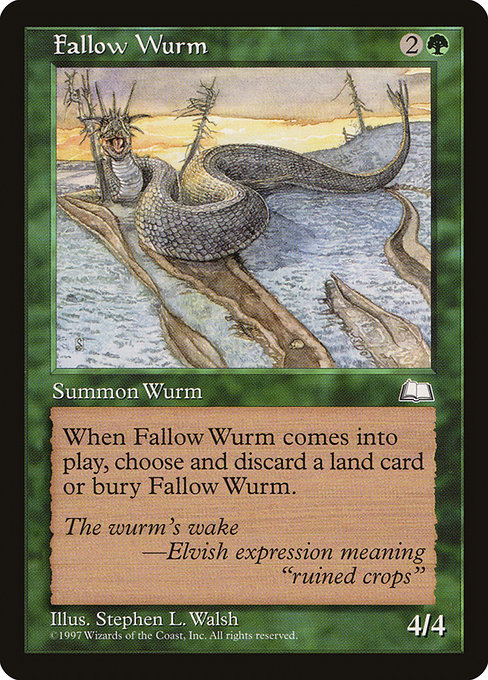 Fallow Wurm (126) [Weatherlight]