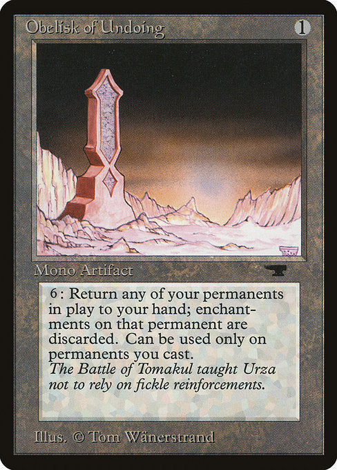 Obelisk of Undoing (58) [Antiquities]