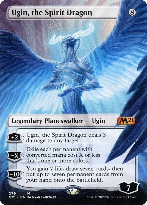 Ugin, the Spirit Dragon (279) [Core Set 2021] [Borderless]