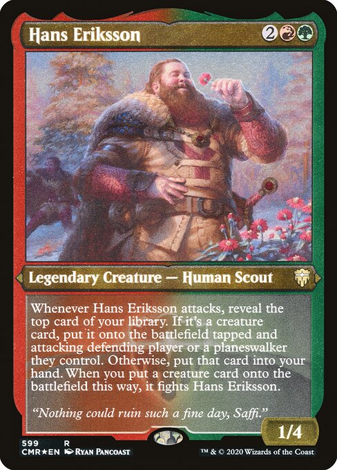 Hans Eriksson (599) [Commander Legends] [Etched]