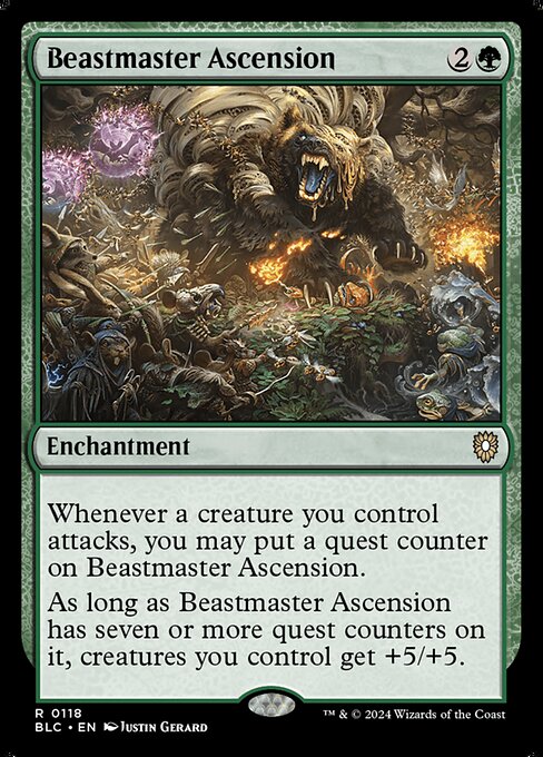 Beastmaster Ascension (118) [Bloomburrow Commander]