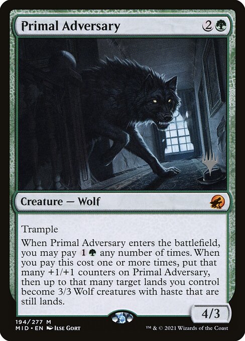 Primal Adversary (194p) [Innistrad: Midnight Hunt Promos]