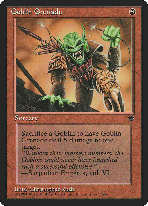Goblin Grenade (56c) [Fallen Empires]