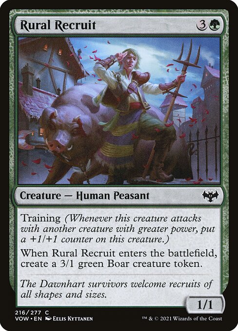 Rural Recruit (216) [Innistrad: Crimson Vow]