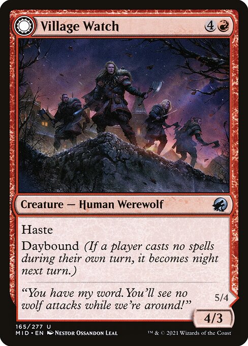 Village Watch // Village Reavers (165) [Innistrad: Midnight Hunt]