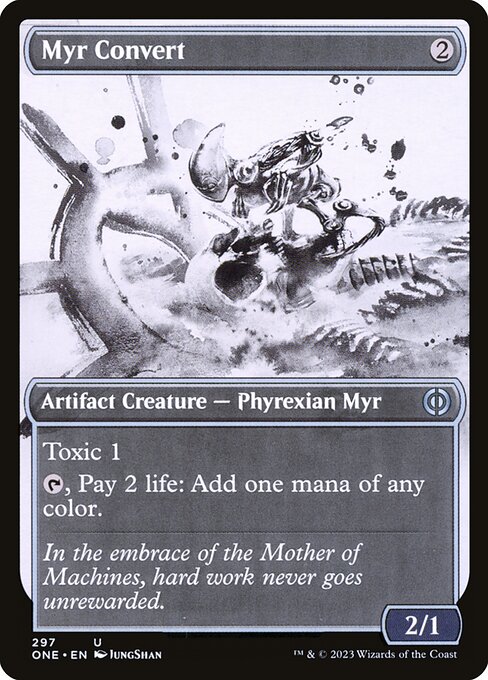 Myr Convert (297) [Phyrexia: All Will Be One] [Showcase]