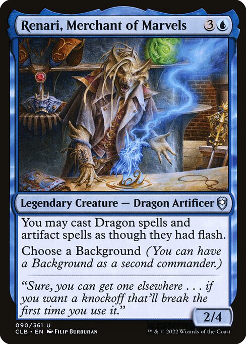 Renari, Merchant of Marvels (90) [Commander Legends: Battle for Baldur's Gate]