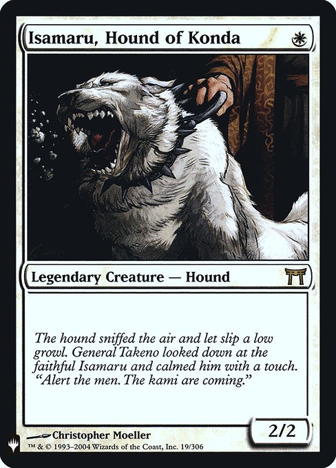 Isamaru, Hound of Konda (CHK-19) [The List]