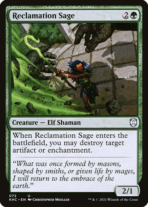 Reclamation Sage (72) [Kaldheim Commander]