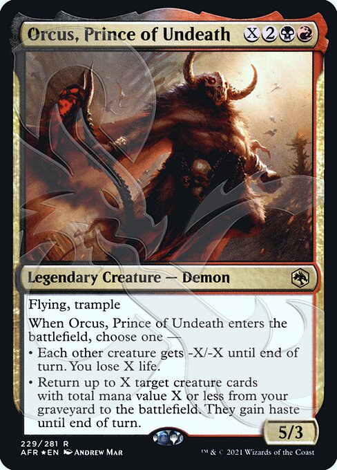 Orcus, Prince of Undeath (229a) [Adventures in the Forgotten Realms Promos]