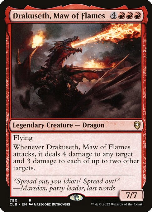 Drakuseth, Maw of Flames (790) [Commander Legends: Battle for Baldur's Gate]