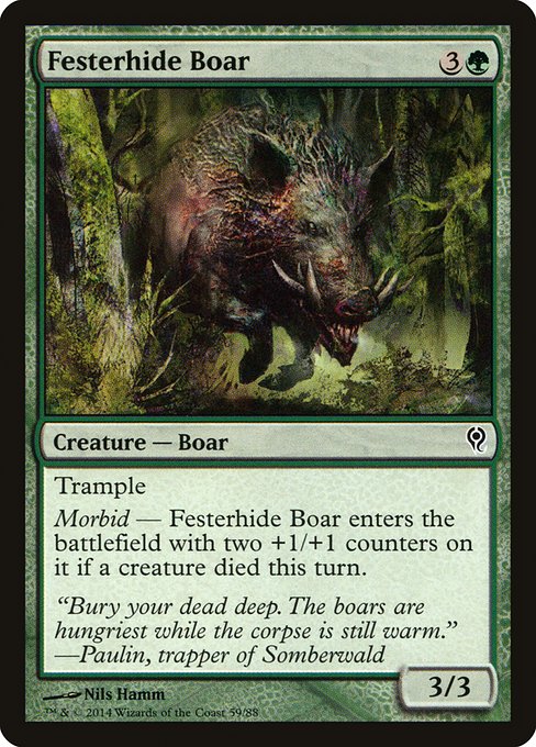 Festerhide Boar (59) [Duel Decks: Jace vs. Vraska]