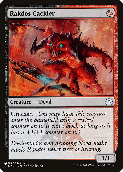 Rakdos Cackler (GK2-67) [The List]