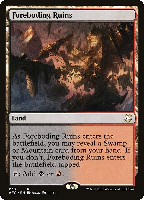 Foreboding Ruins (238) [Forgotten Realms Commander]