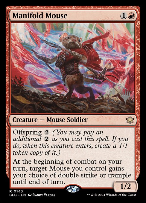 Manifold Mouse (143p) [Bloomburrow Promos]
