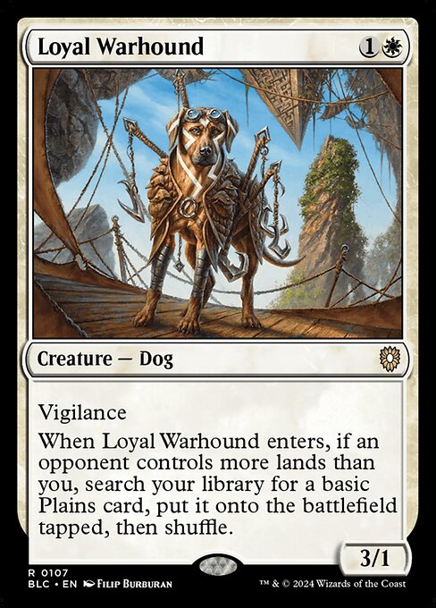Loyal Warhound (107) [Bloomburrow Commander]