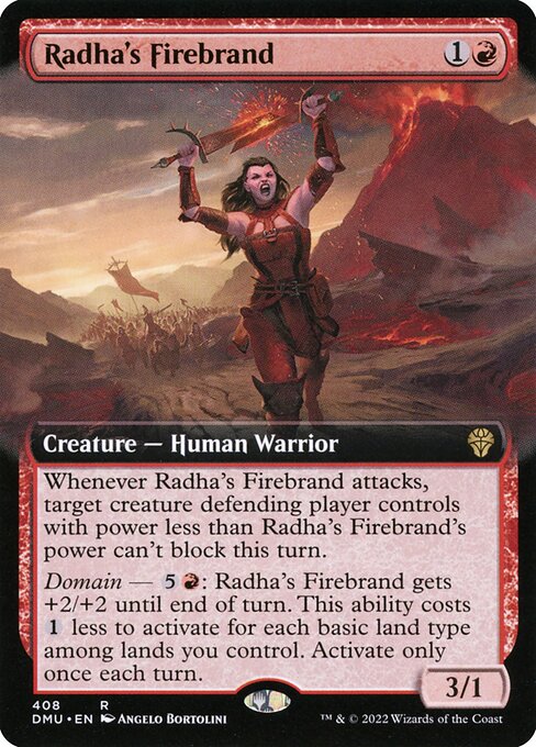 Radha's Firebrand (408) [Dominaria United] [Extended Art]