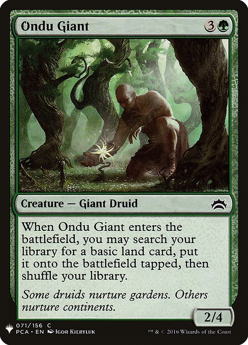 Ondu Giant (PCA-71) [The List]