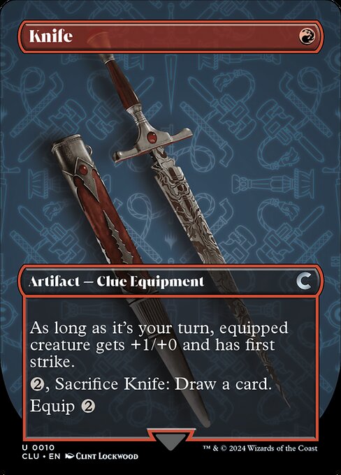 Knife (10) [Ravnica: Clue Edition] [Borderless]