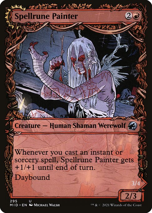 Spellrune Painter // Spellrune Howler (295) [Innistrad: Midnight Hunt] [Showcase]