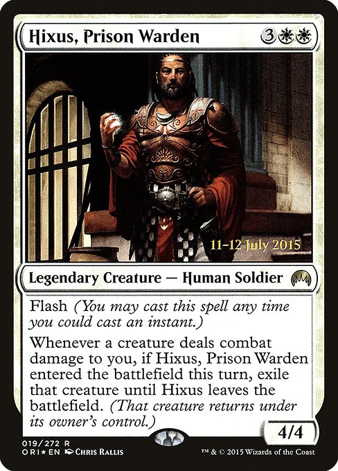 Hixus, Prison Warden (19s) [Magic Origins Promos]