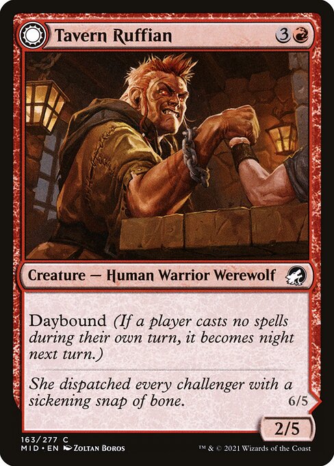 Tavern Ruffian // Tavern Smasher (163) [Innistrad: Midnight Hunt]