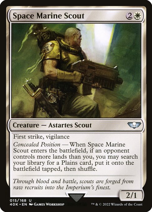 Space Marine Scout (15) [Warhammer 40,000 Commander]