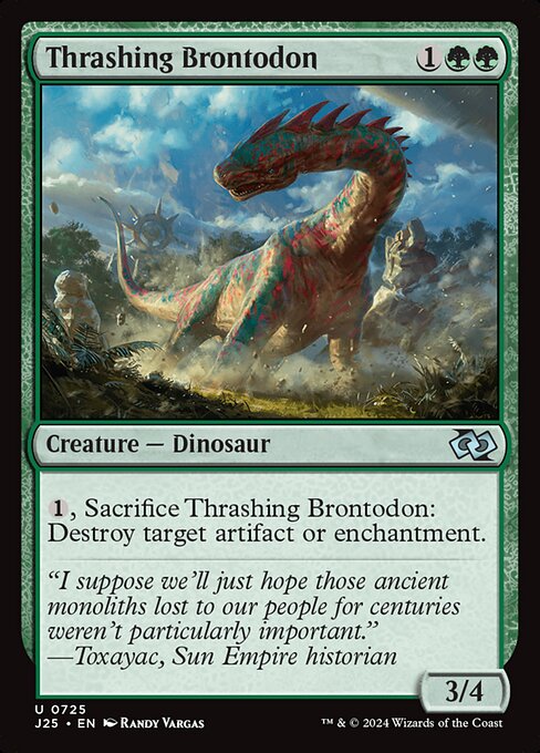 Thrashing Brontodon (725) [Foundations Jumpstart]