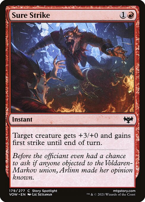 Sure Strike (179) [Innistrad: Crimson Vow]