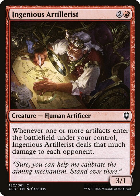 Ingenious Artillerist (182) [Commander Legends: Battle for Baldur's Gate]