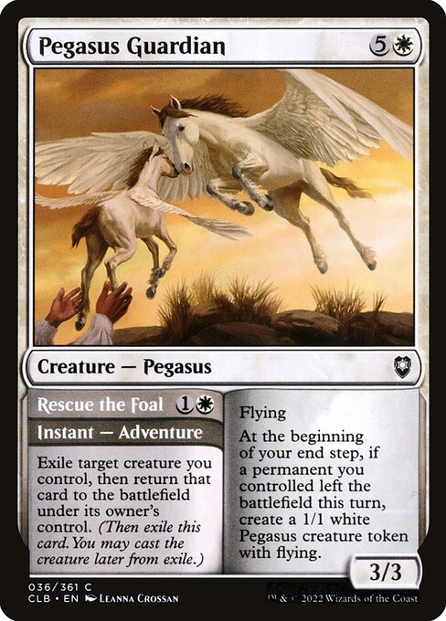 Pegasus Guardian // Rescue the Foal (36) [Commander Legends: Battle for Baldur's Gate]