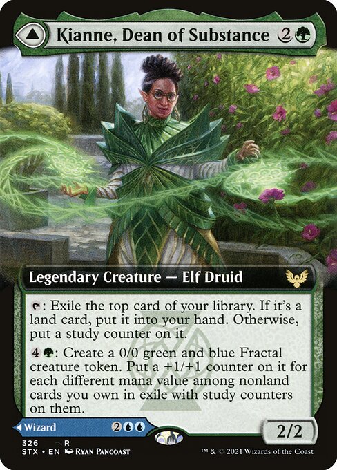 Kianne, Dean of Substance // Imbraham, Dean of Theory (326) [Strixhaven: School of Mages] [Extended Art]