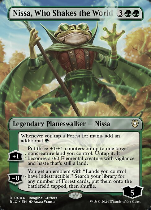 Nissa, Who Shakes the World (84) [Bloomburrow Commander]