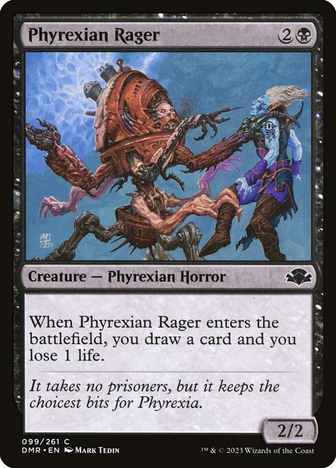 Phyrexian Rager (99) [Dominaria Remastered]