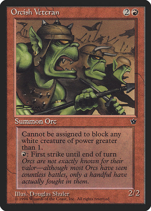 Orcish Veteran (62a) [Fallen Empires]