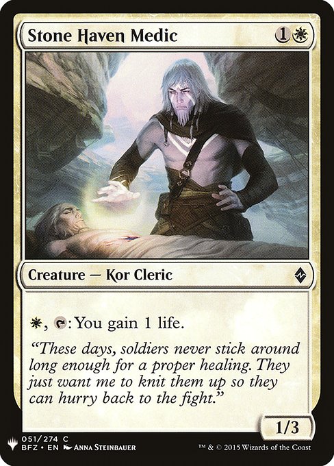 Stone Haven Medic (BFZ-51) [The List]