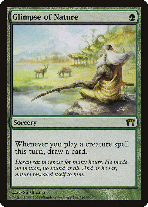 Glimpse of Nature (210) [Champions of Kamigawa]