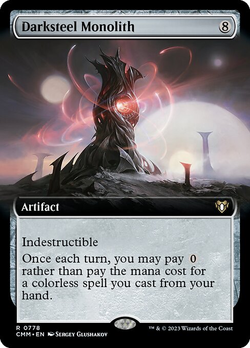 Darksteel Monolith (778) [Commander Masters] [Extended Art]