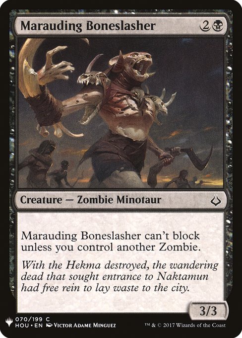 Marauding Boneslasher (HOU-70) [The List]