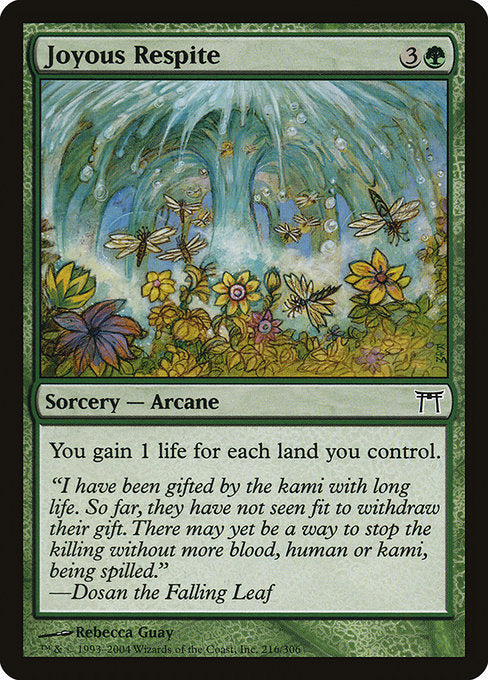 Joyous Respite (216) [Champions of Kamigawa]