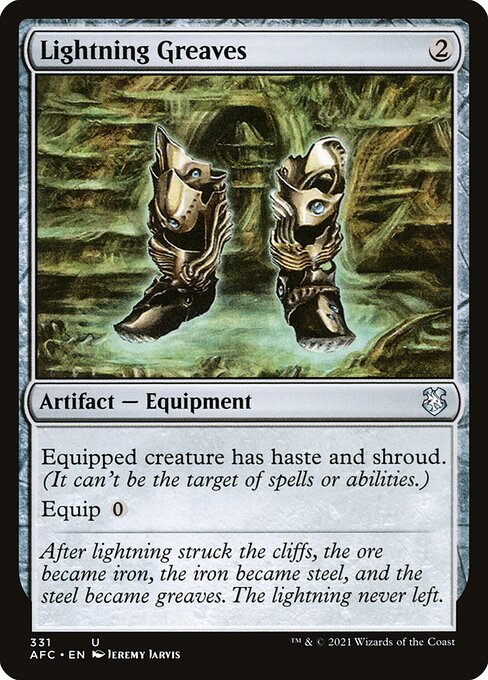 Lightning Greaves (331) [Forgotten Realms Commander]