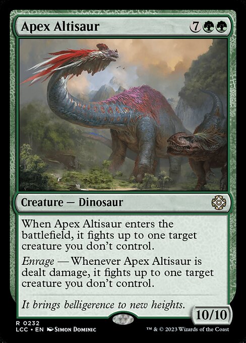 Apex Altisaur (232) [The Lost Caverns of Ixalan Commander]