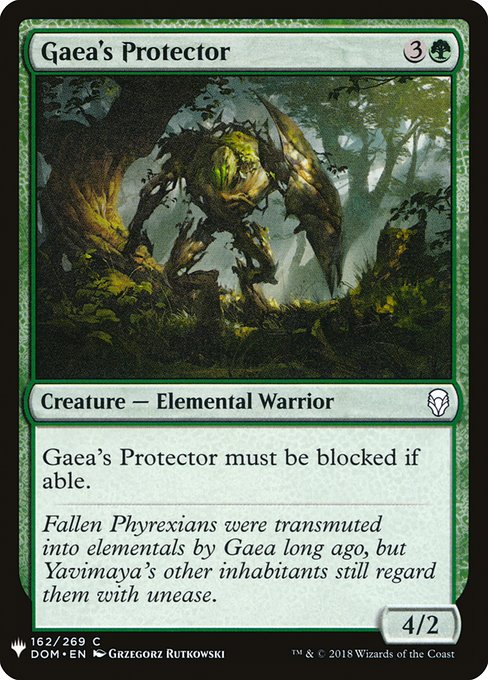 Gaea's Protector (DOM-162) [The List]