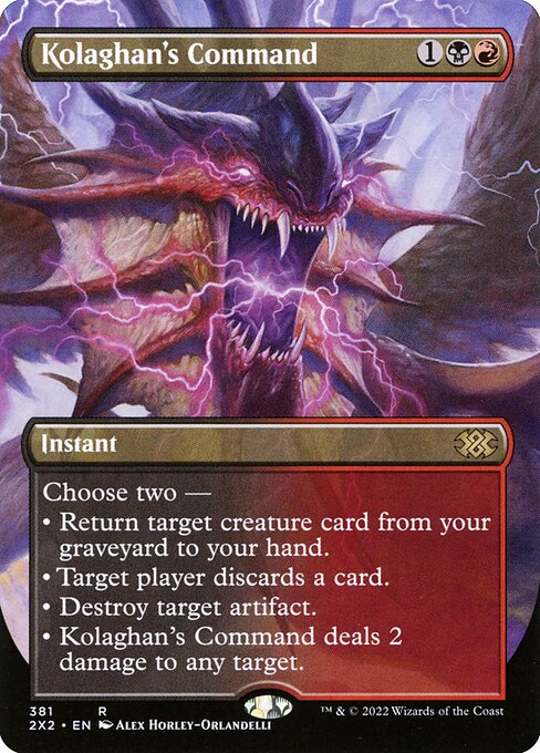 Kolaghan's Command (381) [Double Masters 2022] [Borderless]