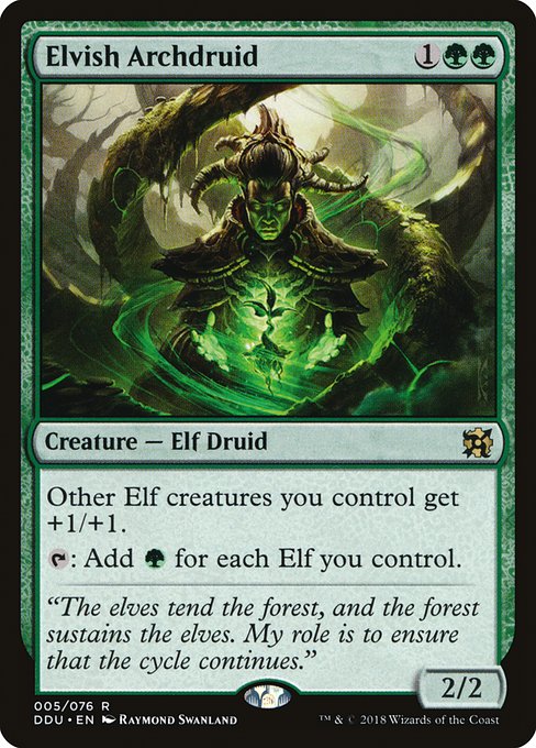Elvish Archdruid (5) [Duel Decks: Elves vs. Inventors]