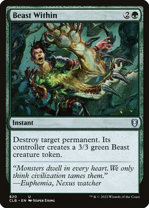 Beast Within (820) [Commander Legends: Battle for Baldur's Gate]