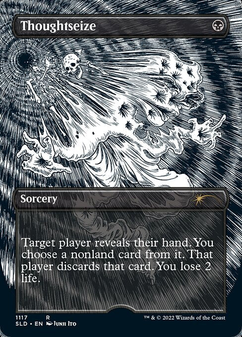 Thoughtseize (1117) [Secret Lair Drop] [Borderless]