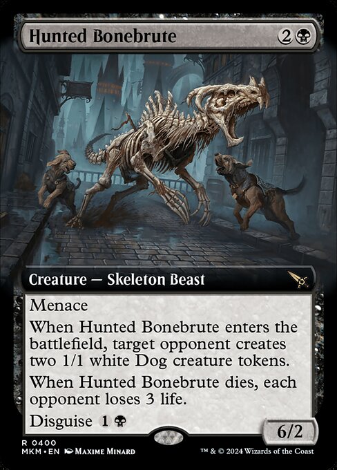 Hunted Bonebrute (400) [Murders at Karlov Manor] [Extended Art]